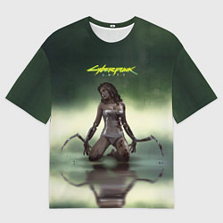 Футболка оверсайз мужская Cyberpunk 2077: Dark Blood, цвет: 3D-принт