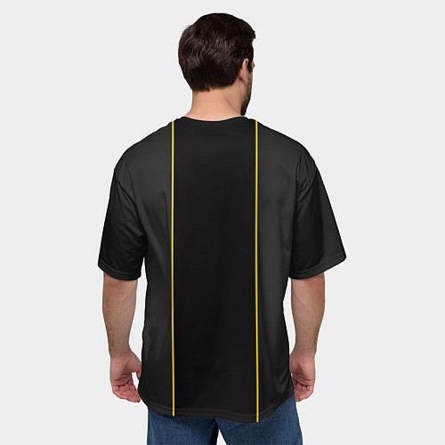 Мужская футболка оверсайз Lamborghini Luxury / 3D-принт – фото 4