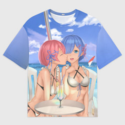 Футболка оверсайз мужская Жизнь в другом мире с нуля, цвет: 3D-принт