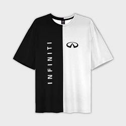 Мужская футболка оверсайз Infiniti: Black & White