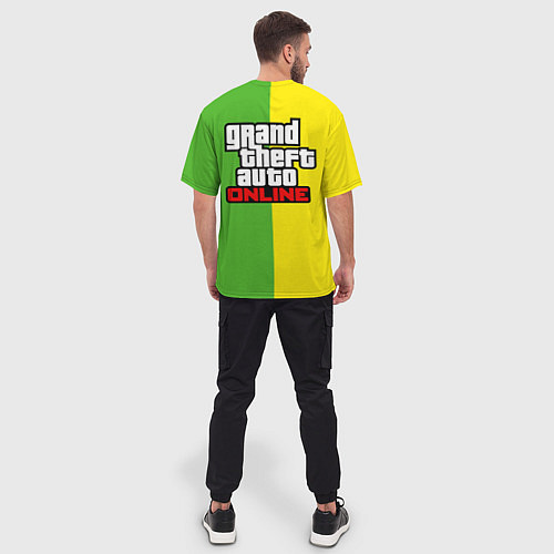 Мужская футболка оверсайз GTA V: Online Racer / 3D-принт – фото 4