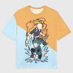 Мужская футболка оверсайз Моя геройская академия