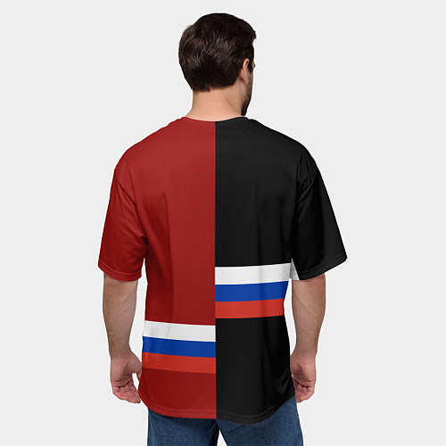 Мужская футболка оверсайз Tyumen, Russia / 3D-принт – фото 4