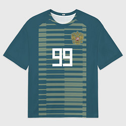 Мужская футболка оверсайз Сборная России: Лунёв ЧМ-2018