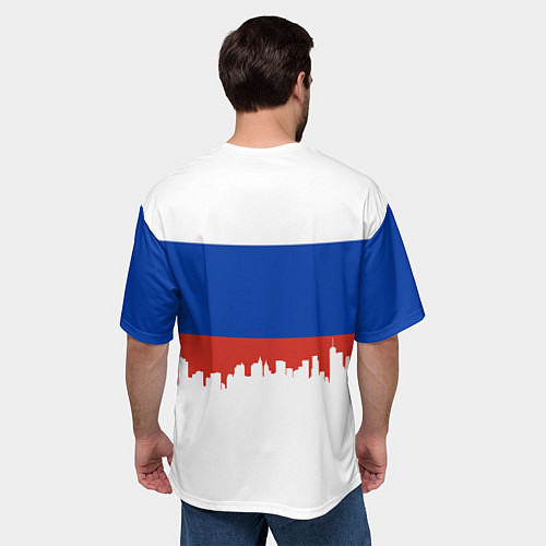 Мужская футболка оверсайз Krasnodar, Russia / 3D-принт – фото 4