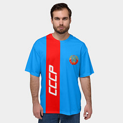 Футболка оверсайз мужская СССР: Blue Collection, цвет: 3D-принт — фото 2