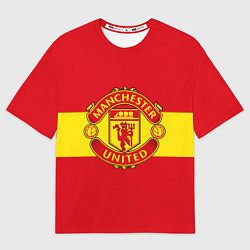 Футболка оверсайз мужская FC Man United: Red Style, цвет: 3D-принт