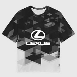 Футболка оверсайз мужская Lexus sport geometry, цвет: 3D-принт