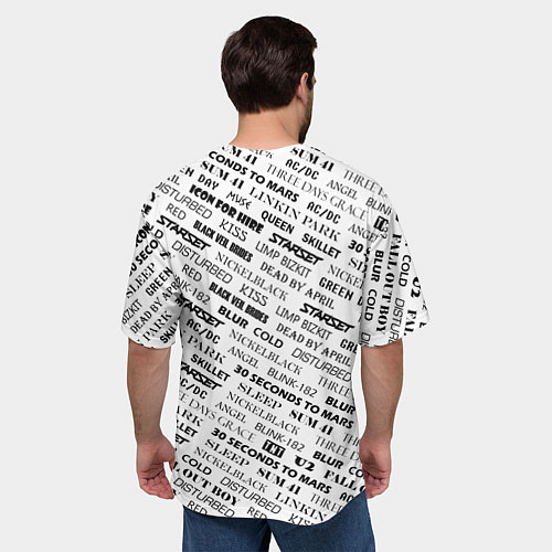 Мужская футболка оверсайз Рок не умрет / 3D-принт – фото 4