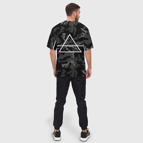 Мужская футболка оверсайз 30 STM Camo / 3D-принт – фото 4