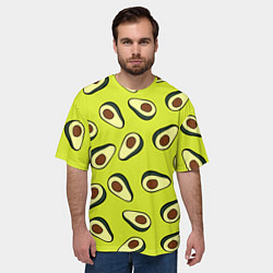 Футболка оверсайз мужская Стиль авокадо, цвет: 3D-принт — фото 2