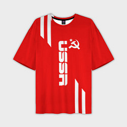Мужская футболка оверсайз USSR: Red Sport