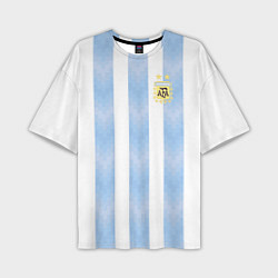 Футболка оверсайз мужская Сборная Аргентины, цвет: 3D-принт
