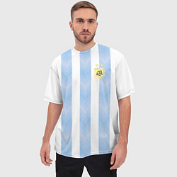 Футболка оверсайз мужская Сборная Аргентины, цвет: 3D-принт — фото 2