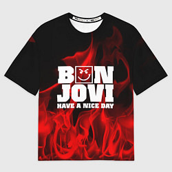 Футболка оверсайз мужская Bon Jovi: Have a nice day, цвет: 3D-принт
