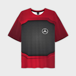 Футболка оверсайз мужская Mercedes Benz: Metal Sport, цвет: 3D-принт