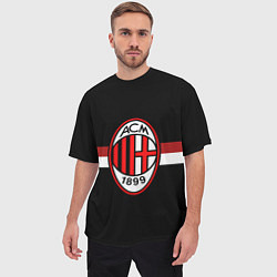 Футболка оверсайз мужская AC Milan 1899, цвет: 3D-принт — фото 2