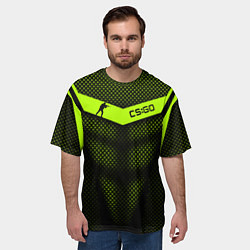Футболка оверсайз мужская CS:GO Carbon Form, цвет: 3D-принт — фото 2