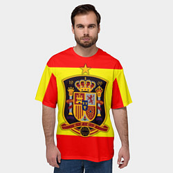 Футболка оверсайз мужская Сборная Испании, цвет: 3D-принт — фото 2