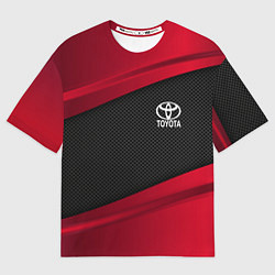 Мужская футболка оверсайз Toyota: Red Sport