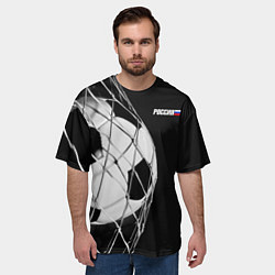 Футболка оверсайз мужская Болельщик России, цвет: 3D-принт — фото 2