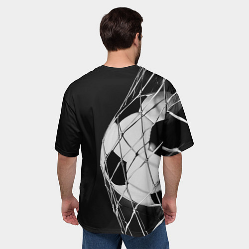 Мужская футболка оверсайз Болельщик России / 3D-принт – фото 4