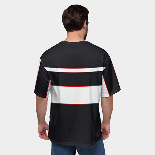 Мужская футболка оверсайз Honda Sport / 3D-принт – фото 4