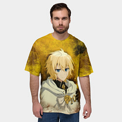 Футболка оверсайз мужская Mikaela Hyakuya, цвет: 3D-принт — фото 2