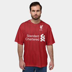 Футболка оверсайз мужская FC Liverpool: Salah Home 18/19, цвет: 3D-принт — фото 2