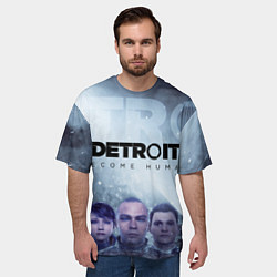 Футболка оверсайз мужская Detroit: Become Human, цвет: 3D-принт — фото 2
