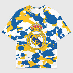 Футболка оверсайз мужская Real Madrid: Camo, цвет: 3D-принт