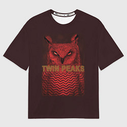 Футболка оверсайз мужская Twin Peaks: Red Owl, цвет: 3D-принт