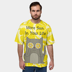 Футболка оверсайз мужская More Sun In Your Life, цвет: 3D-принт — фото 2