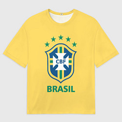 Футболка оверсайз мужская Brazil Team, цвет: 3D-принт