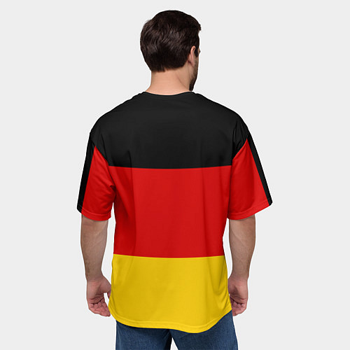 Мужская футболка оверсайз Немецкий футбол / 3D-принт – фото 4