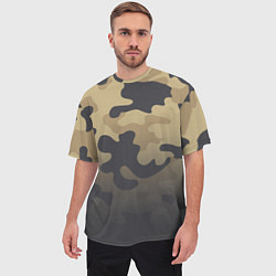 Футболка оверсайз мужская Camouflage Khaki, цвет: 3D-принт — фото 2