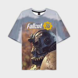 Футболка оверсайз мужская Fallout 76, цвет: 3D-принт