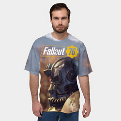 Футболка оверсайз мужская Fallout 76, цвет: 3D-принт — фото 2