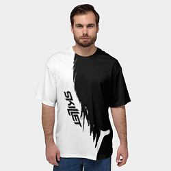 Футболка оверсайз мужская Skillet Shadow, цвет: 3D-принт — фото 2
