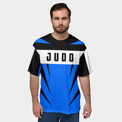 Футболка оверсайз мужская Judo Fighter, цвет: 3D-принт — фото 2