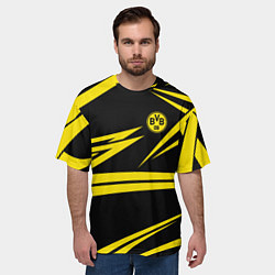 Футболка оверсайз мужская FC Borussia: BVB Sport, цвет: 3D-принт — фото 2
