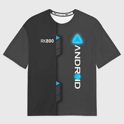 Футболка оверсайз мужская RK800 Android, цвет: 3D-принт