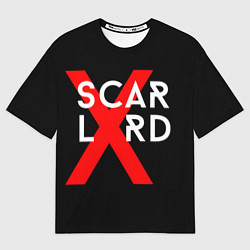 Футболка оверсайз мужская Scarlxrd Logo, цвет: 3D-принт