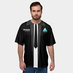 Футболка оверсайз мужская RK800 Android Black, цвет: 3D-принт — фото 2