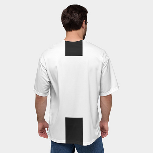 Мужская футболка оверсайз FC Juventus 18-19 / 3D-принт – фото 4