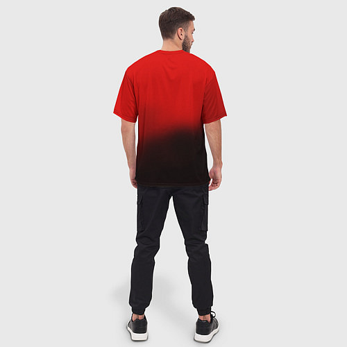 Мужская футболка оверсайз Hitman: Red Agent / 3D-принт – фото 4