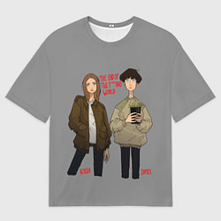 Футболка оверсайз мужская End of the f*cking world, цвет: 3D-принт