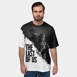 Футболка оверсайз мужская The Last of Us: White & Black, цвет: 3D-принт — фото 2