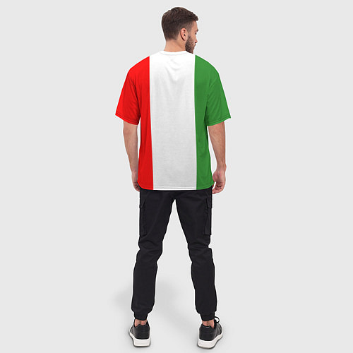 Мужская футболка оверсайз Ronaldo Juve Italy / 3D-принт – фото 4