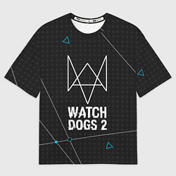 Футболка оверсайз мужская Watch Dogs 2: Tech Geometry, цвет: 3D-принт